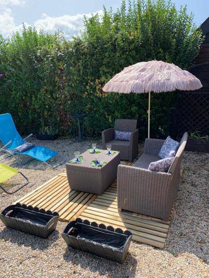 Chalet bord de mer 6 couchages Villa Merville-Franceville-Plage Buitenkant foto
