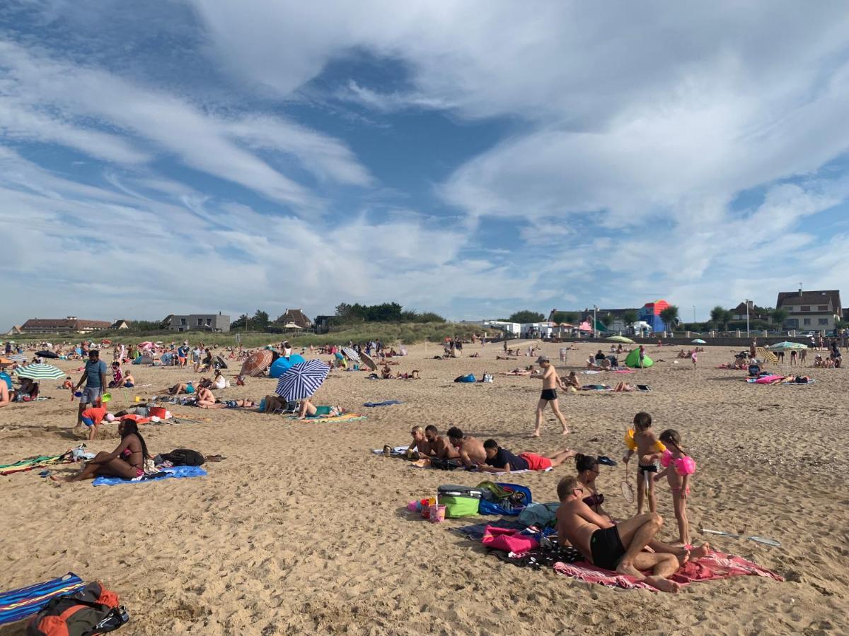 Chalet bord de mer 6 couchages Villa Merville-Franceville-Plage Buitenkant foto
